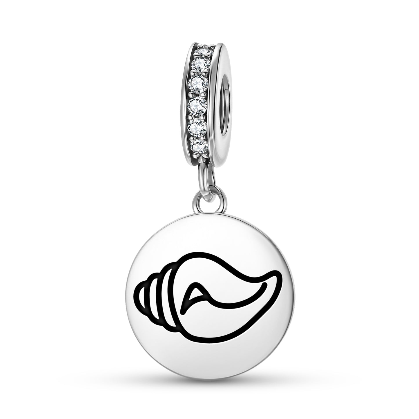 Shankha Conch Jainism Symbols Pendant Dangle Charm