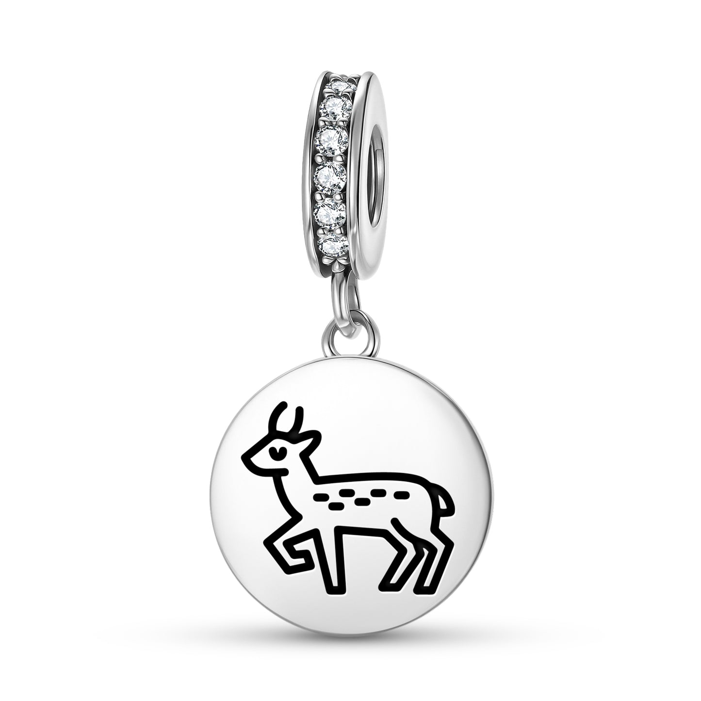 Deer Jainism Symbols Pendant Dangle Charm