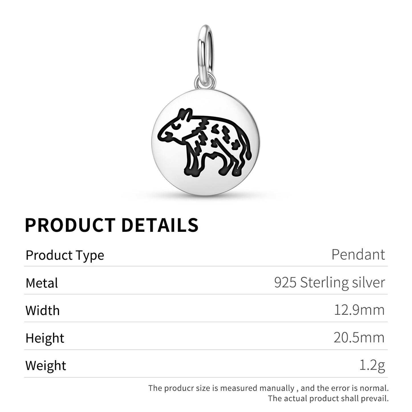 Boar Jainism Symbols Pendant Dangle Charm