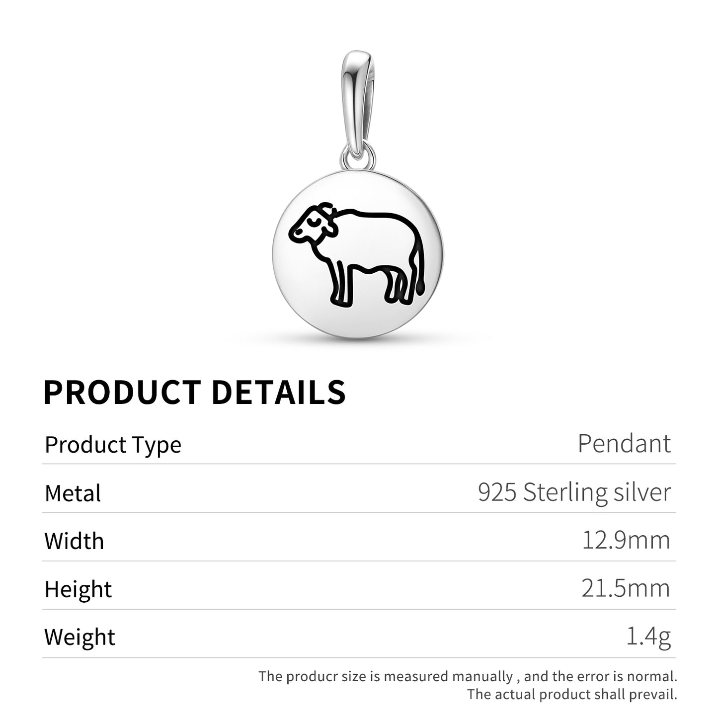 Bhaisa Buffalo Jainism Symbols Pendant Dangle Charm