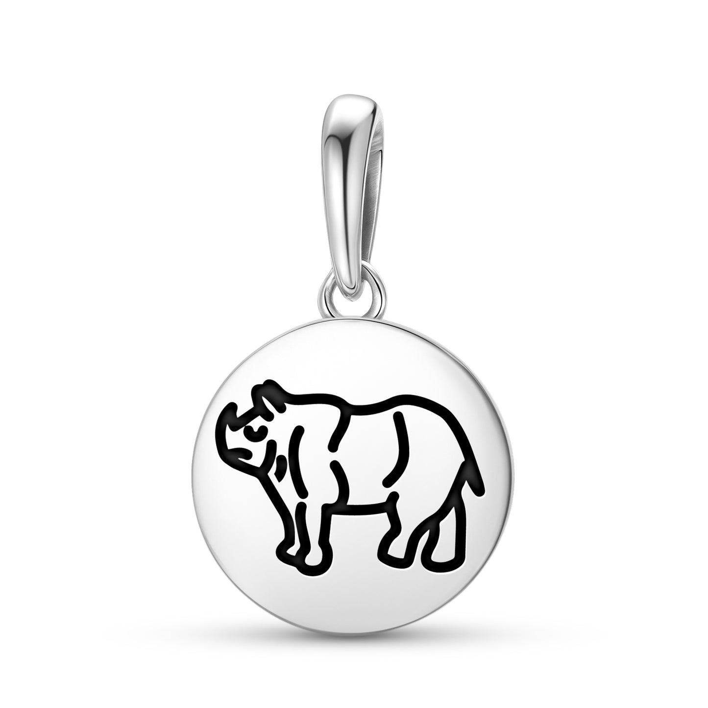 Gainda Rhinoceros Jainism Symbols Pendant Dangle Charm