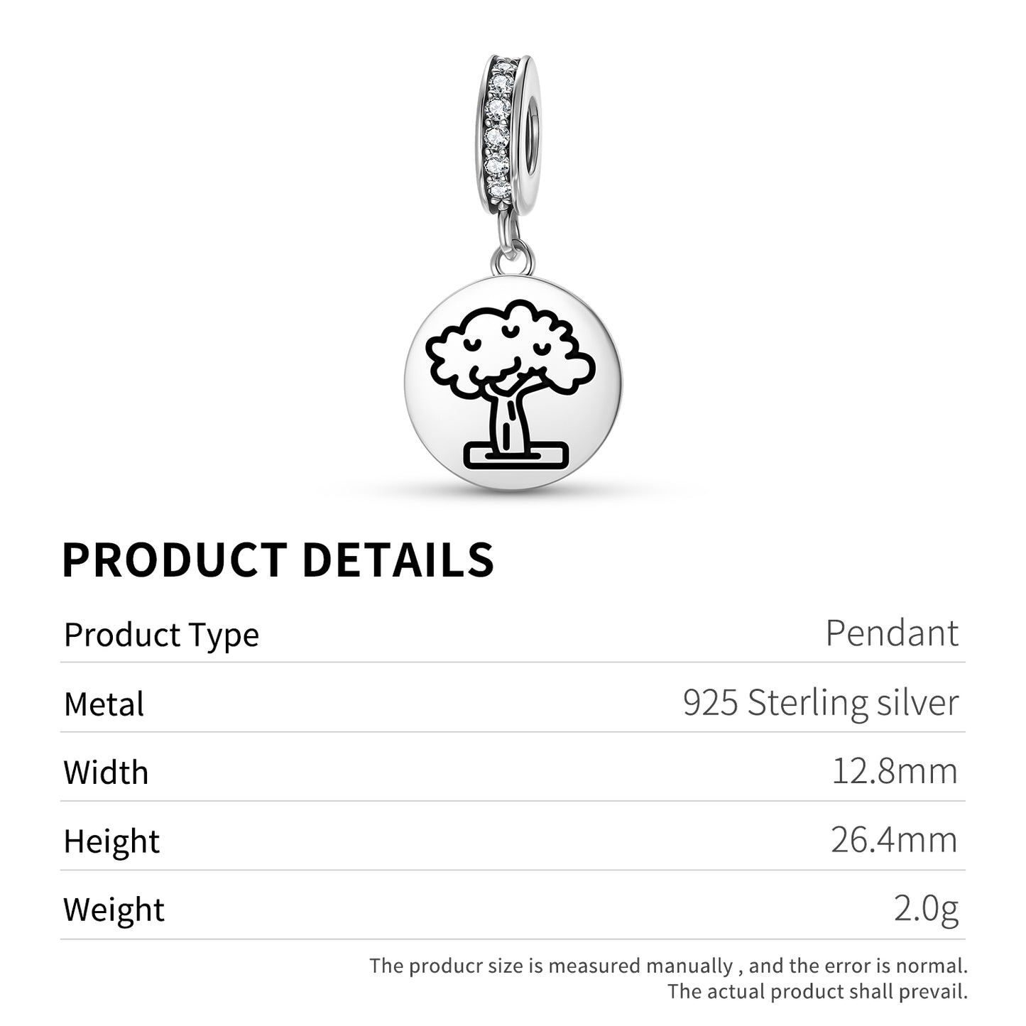 Kalpa Vriksha Sacred Fig Jainism Symbols Pendant Dangle Charm