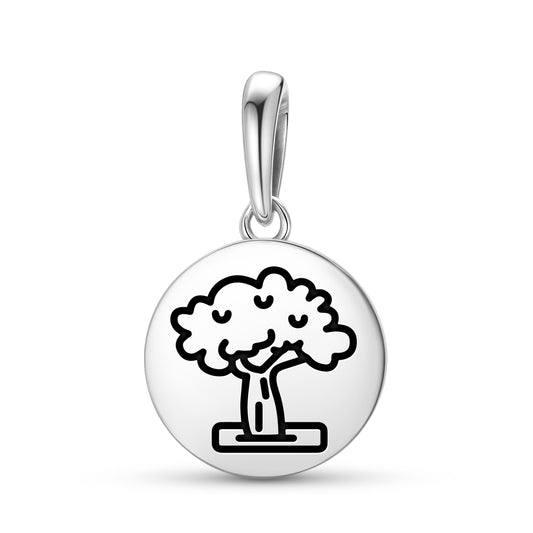 Kalpa Vriksha Sacred Fig Jainism Symbols Pendant Dangle Charm