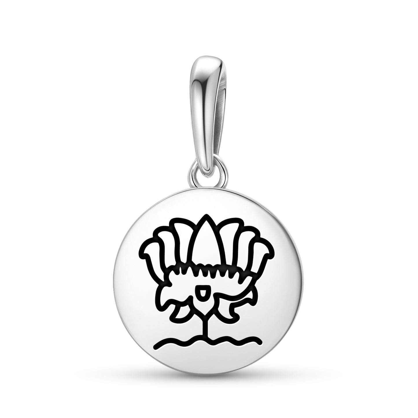 Lotus Jainism Symbols Pendant Dangle Charm
