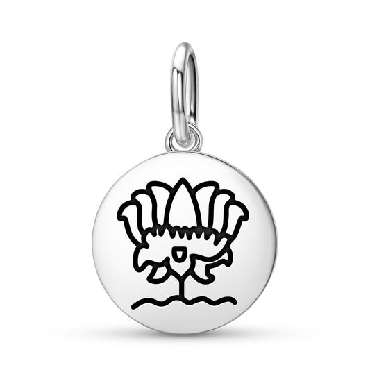 Lotus Jainism Symbols Pendant Dangle Charm