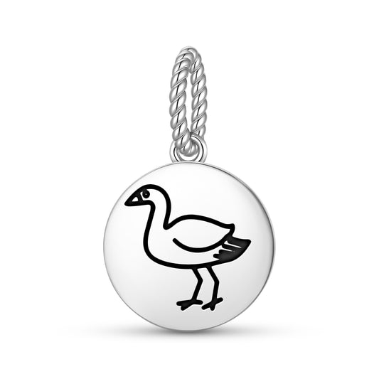 Heron Jainism Symbols Pendant Dangle Charm