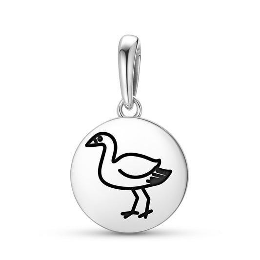 Heron Jainism Symbols Pendant Dangle Charm