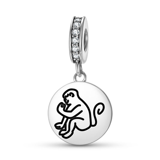 Monkey Ape Jainism Symbols Pendant Dangle Charm