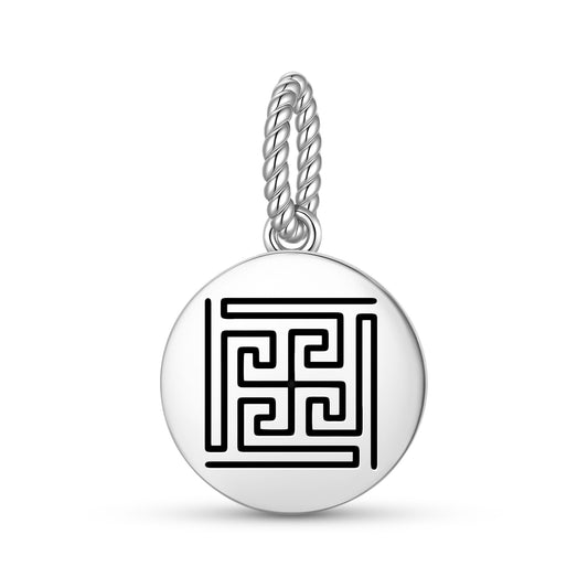 Nandy Avarta Jainism Symbols Pendant Dangle Charm