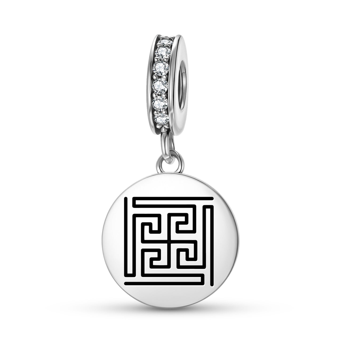 Nandy Avarta Jainism Symbols Pendant Dangle Charm