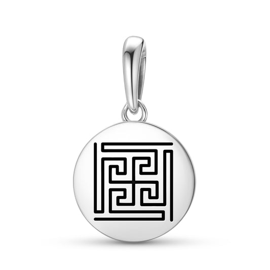 Nandy Avarta Jainism Symbols Pendant Dangle Charm