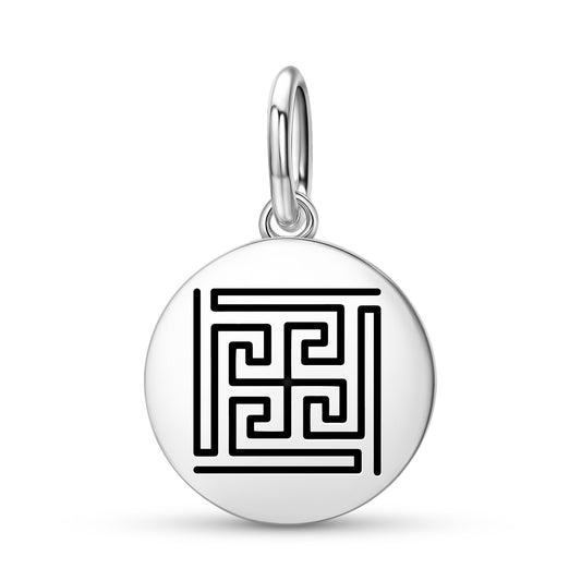 Nandy Avarta Jainism Symbols Pendant Dangle Charm