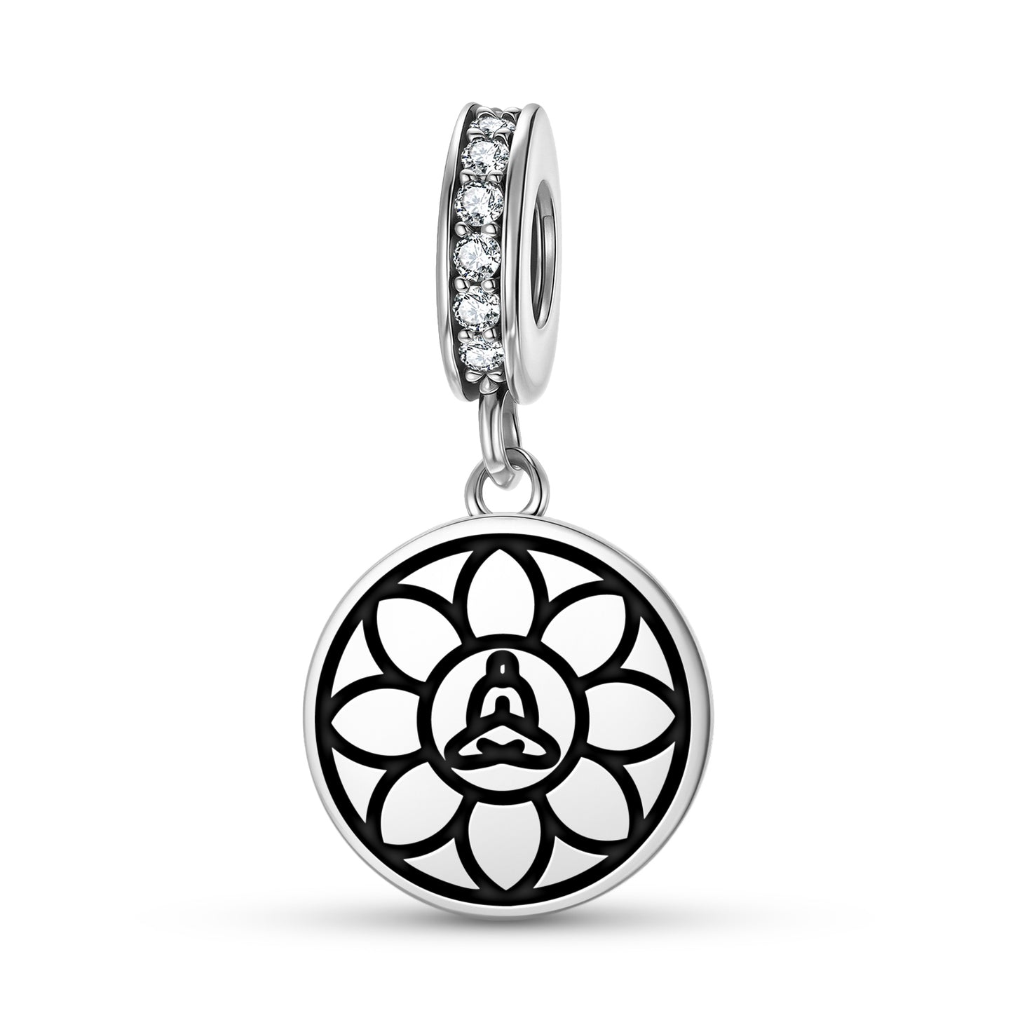Siddha Chakra Jainism Symbols Pendant Dangle Charm