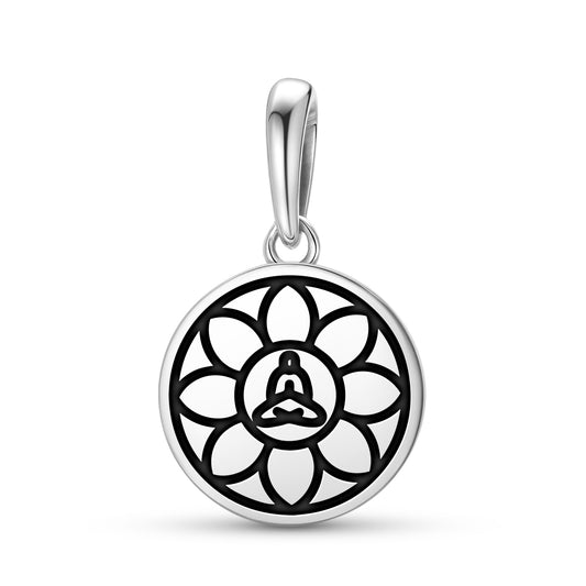 Siddha Chakra Jainism Symbols Pendant Dangle Charm