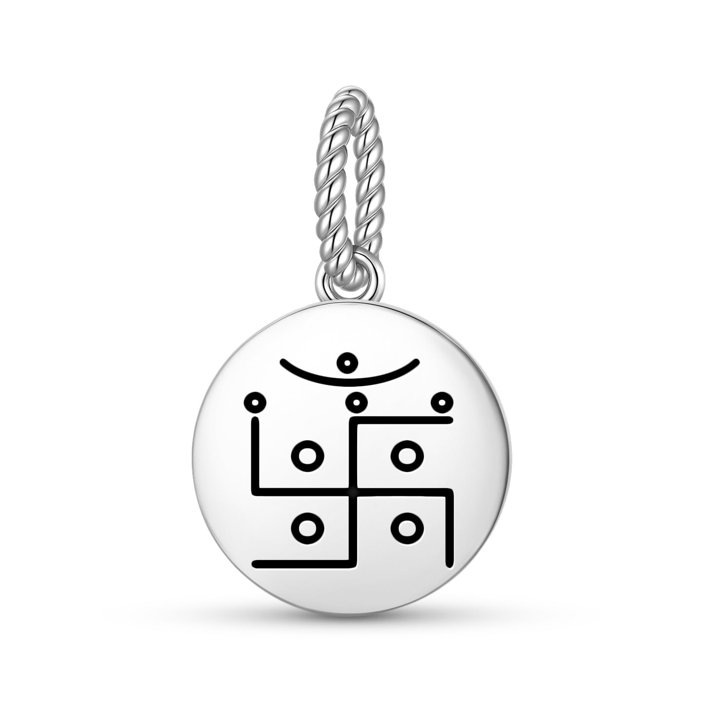 Swastika Jainism Symbols Pendant Dangle Charm