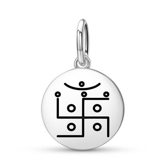 Swastika Jainism Symbols Pendant Dangle Charm