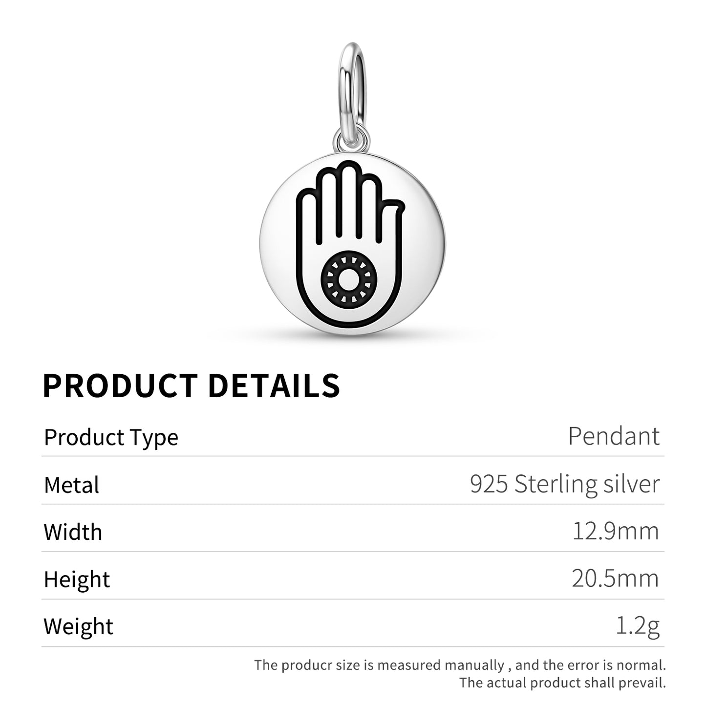 Jain Hand Symbol Jainism Symbols Pendant Dangle Charm