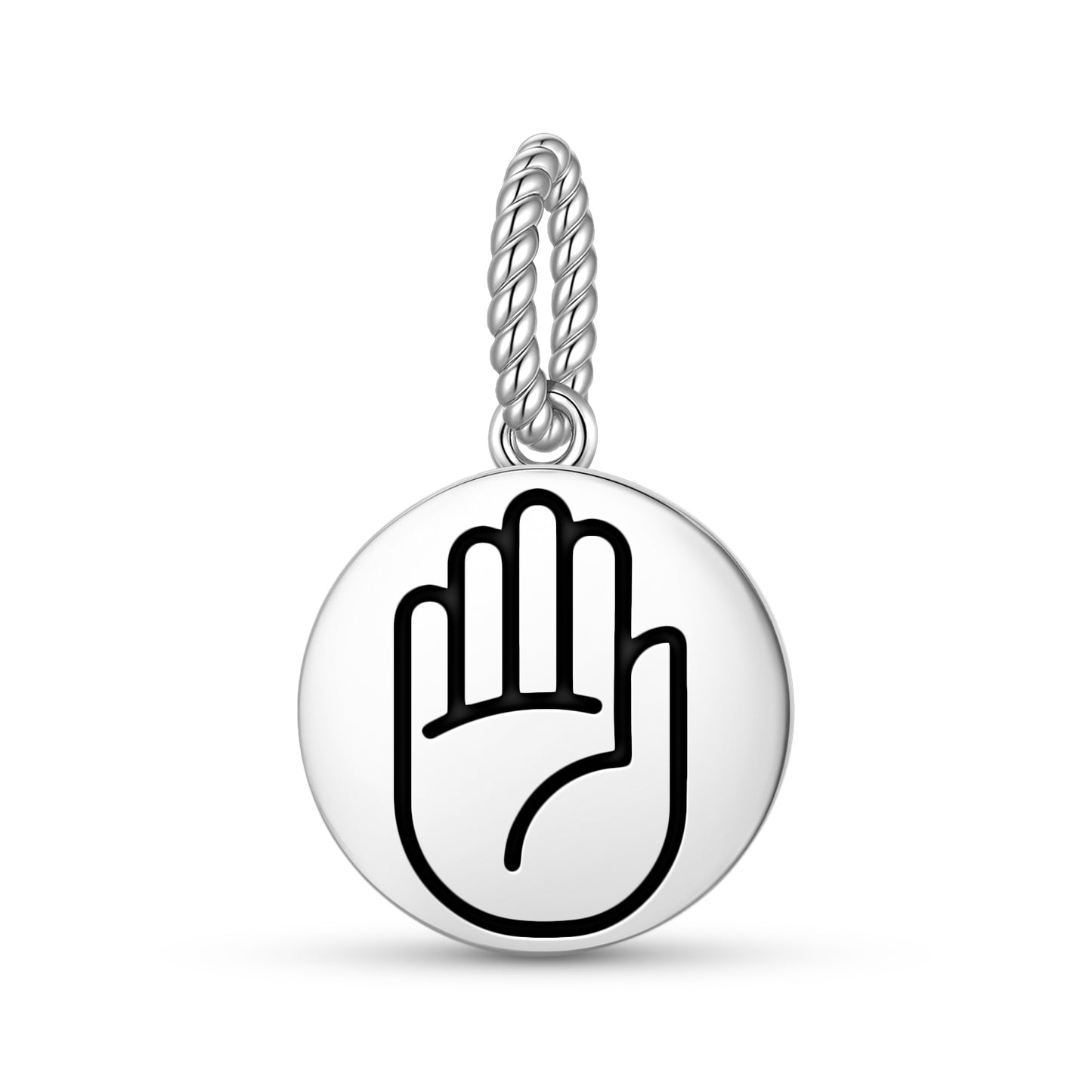 Abhaya mudra Jainism Symbols Pendant Dangle Charm