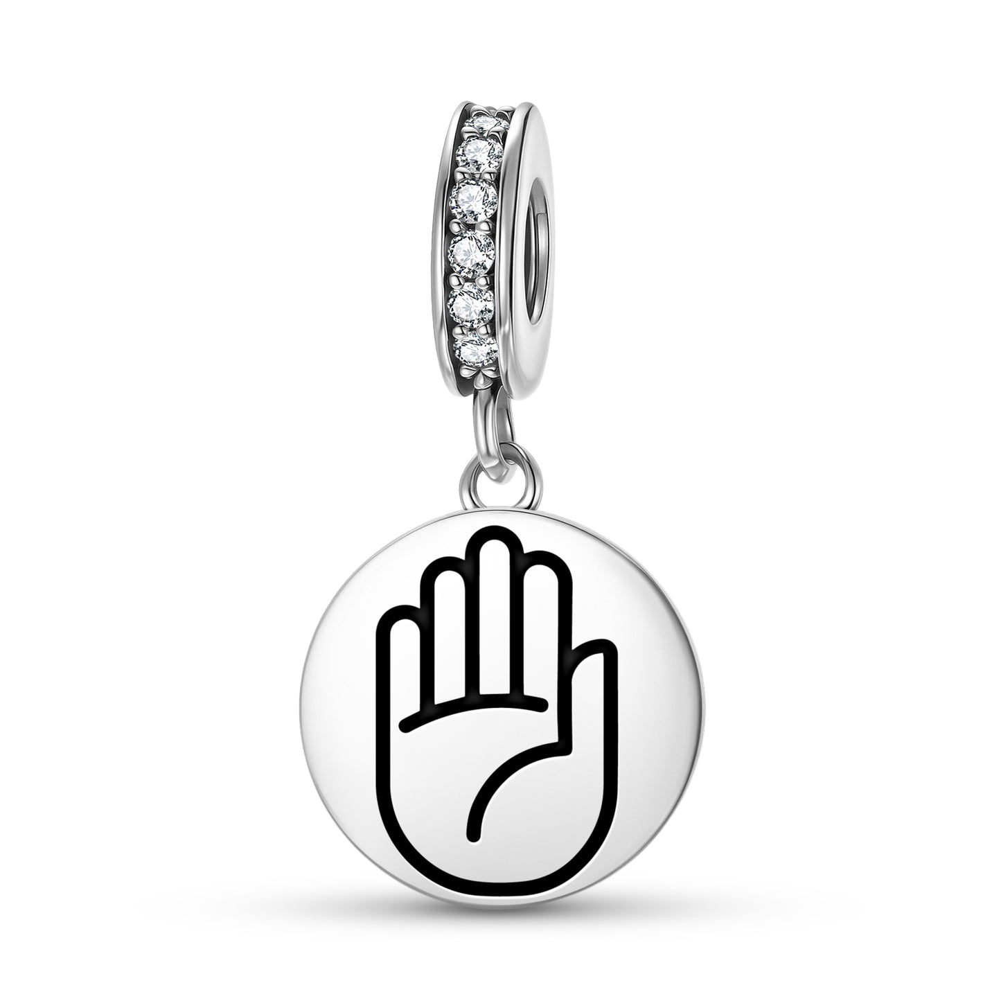 Abhaya mudra Jainism Symbols Pendant Dangle Charm