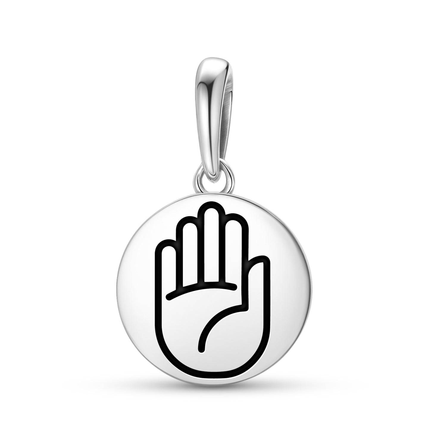 Abhaya mudra Jainism Symbols Pendant Dangle Charm