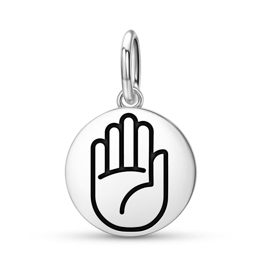 Abhaya mudra Jainism Symbols Pendant Dangle Charm