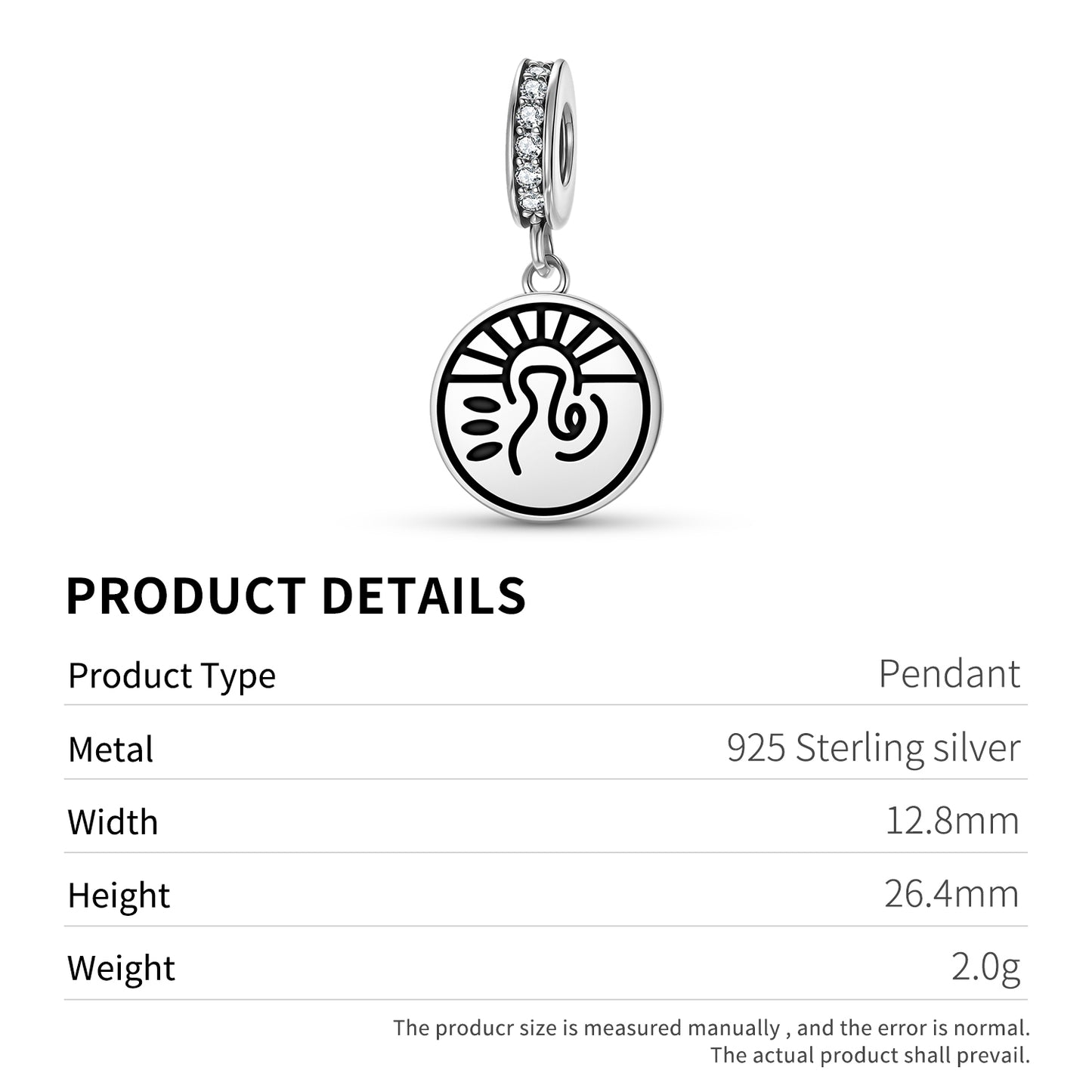 Leo Seal Anthroposophy Symbols Pendant Dangle Charm
