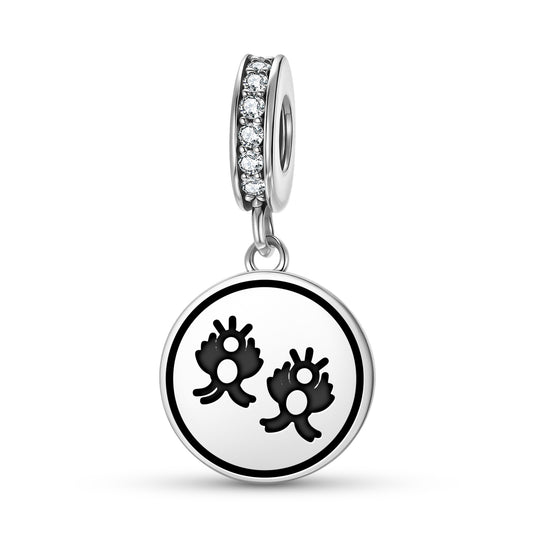 Gemini Seal Anthroposophy Symbols Pendant Dangle Charm