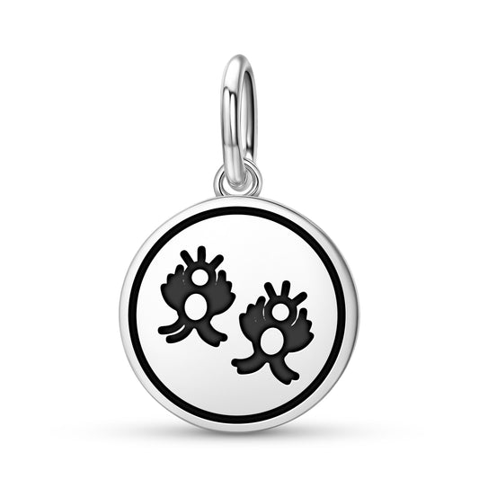 Gemini Seal Anthroposophy Symbols Pendant Dangle Charm