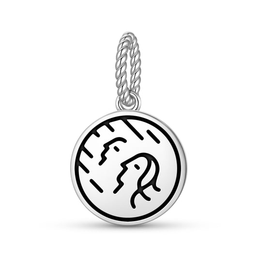 Aries Seal Anthroposophy Symbols Pendant Dangle Charm