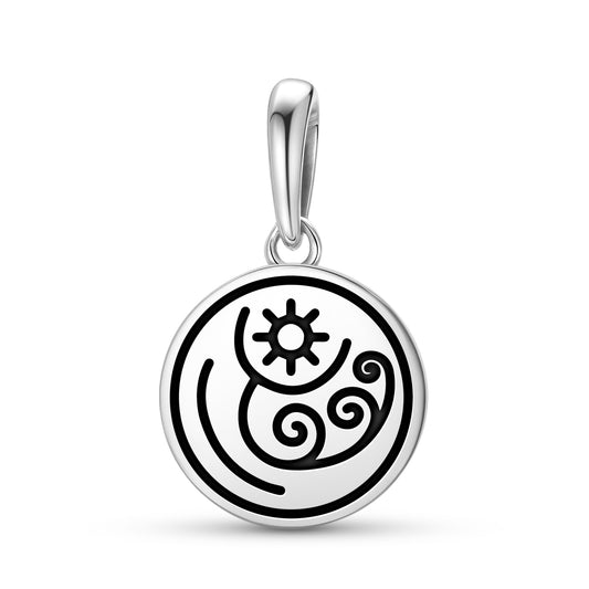 Aquarius Seal Anthroposophy Symbols Pendant Dangle Charm