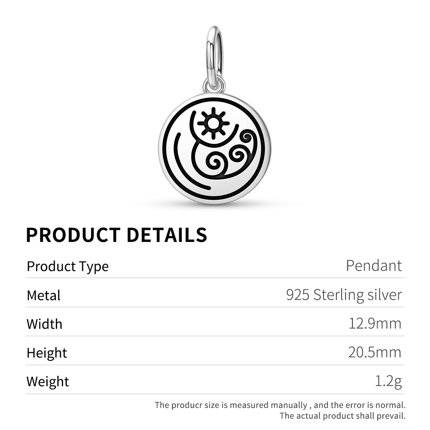 Aquarius Seal Anthroposophy Symbols Pendant Dangle Charm