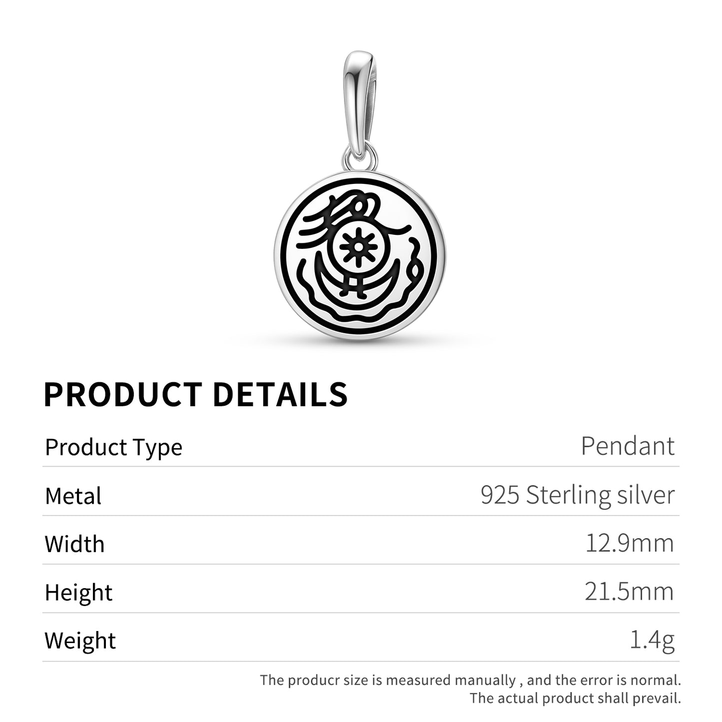 Fifth Apocalyptic Seal Anthroposophy Symbols Pendant Dangle Charm
