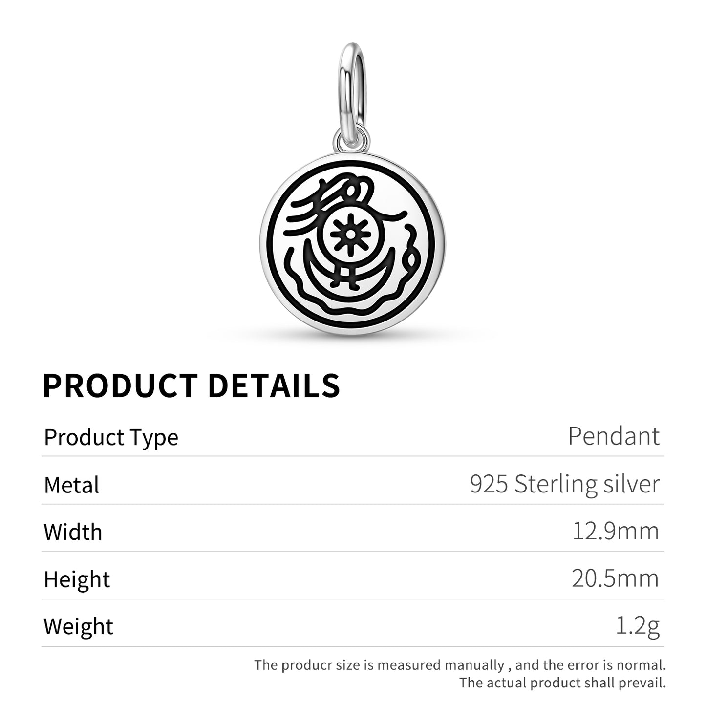 Fifth Apocalyptic Seal Anthroposophy Symbols Pendant Dangle Charm