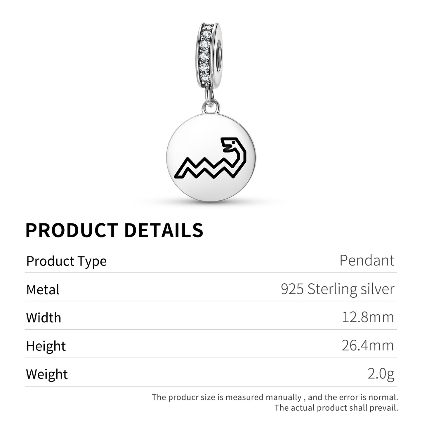 Yilan – Snake Turkish Symbols Pendant Dangle Charm