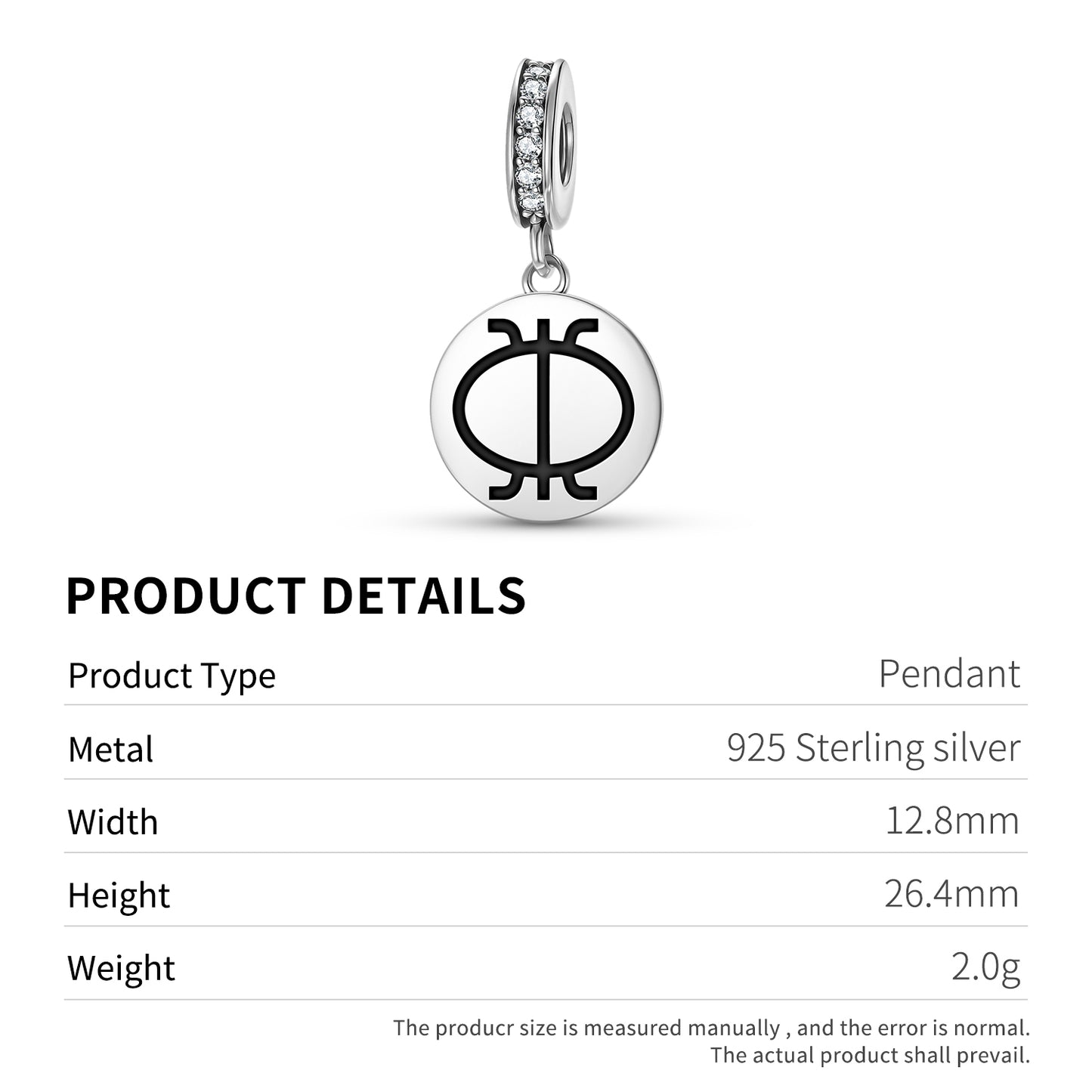Wawa Aba Adinkra Symbols Pendant Dangle Charm