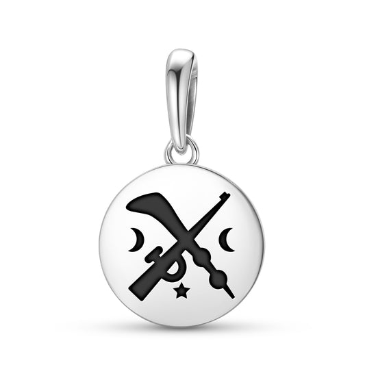 Tuo Ne Akofena Adinkra Symbols Pendant Dangle Charm