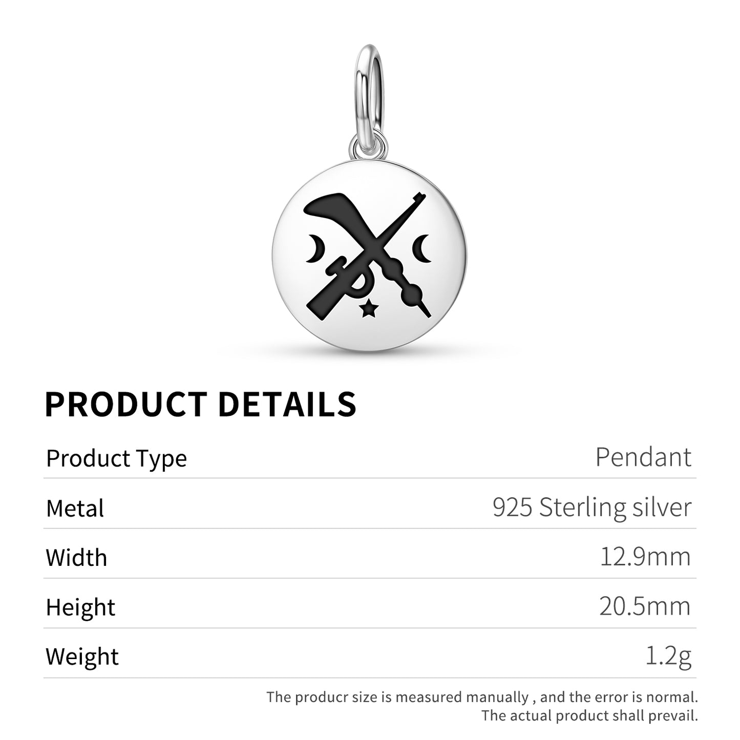 Tuo Ne Akofena Adinkra Symbols Pendant Dangle Charm