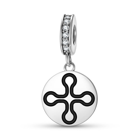 Tabono Adinkra Symbols Pendant Dangle Charm