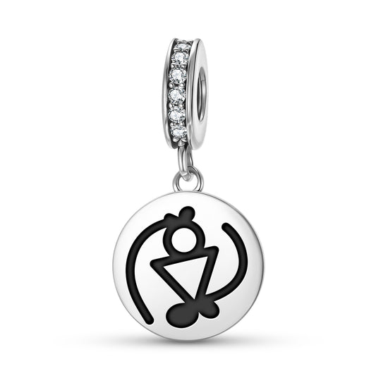 Owuo Kum Nyame Adinkra Symbols Pendant Dangle Charm
