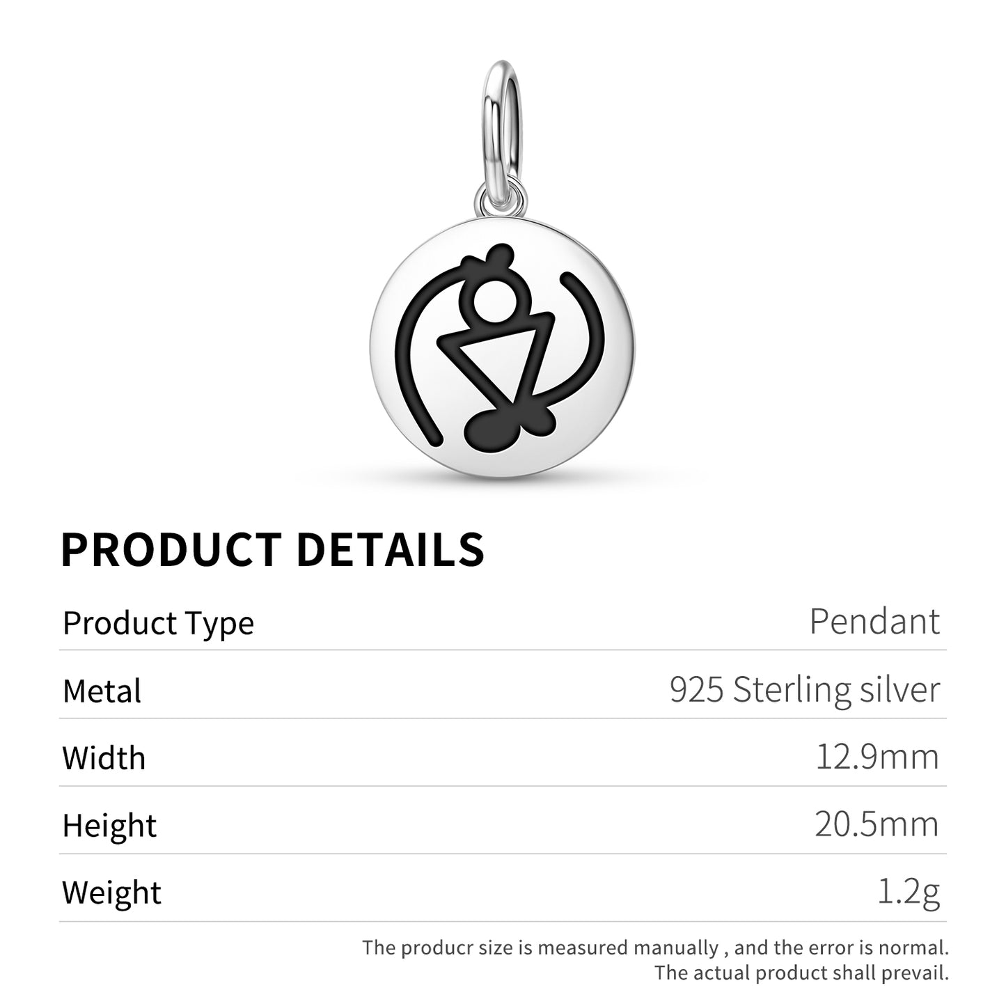 Owuo Kum Nyame Adinkra Symbols Pendant Dangle Charm