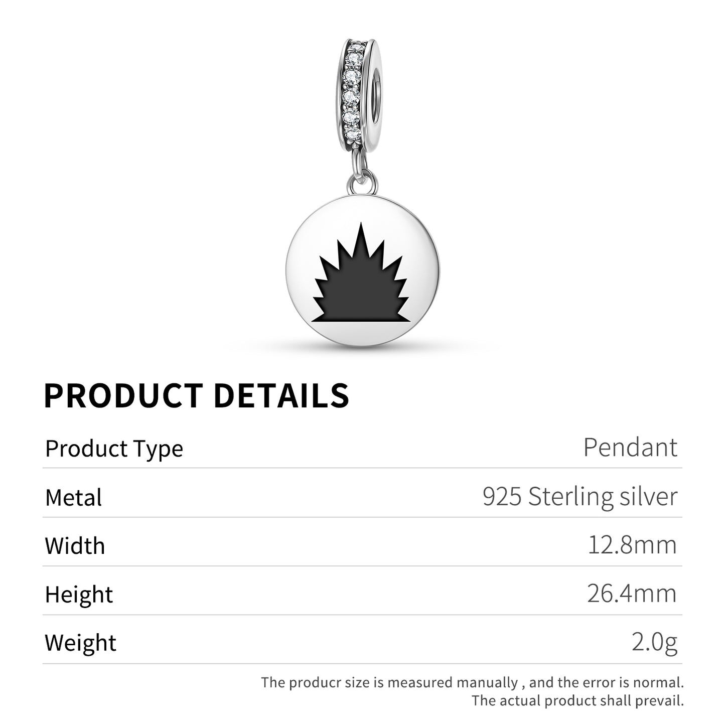 Owia a Repue Adinkra Symbols Pendant Dangle Charm