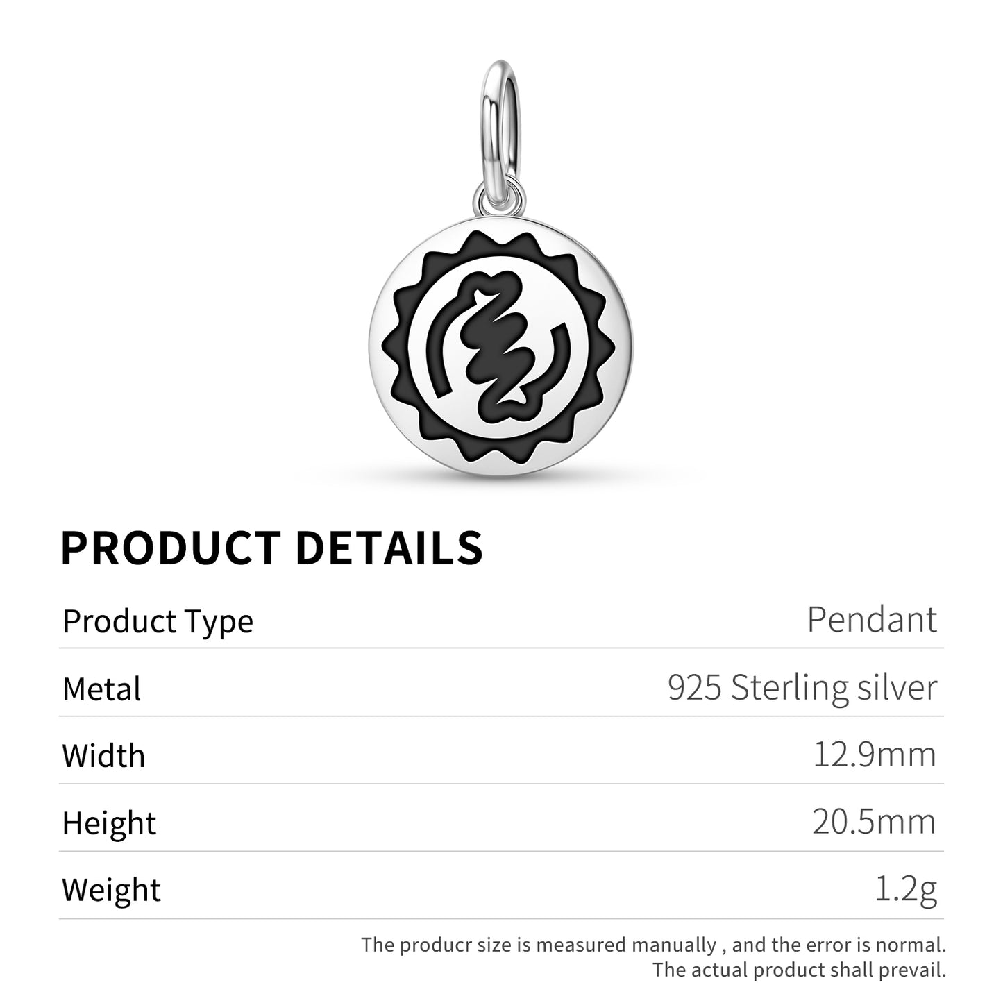 Nyame Ye Ohene Adinkra Symbols Pendant Dangle Charm
