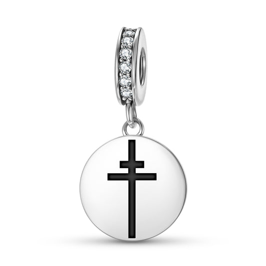 Patriarchal Cross Christianity Symbols Pendant Dangle Charm