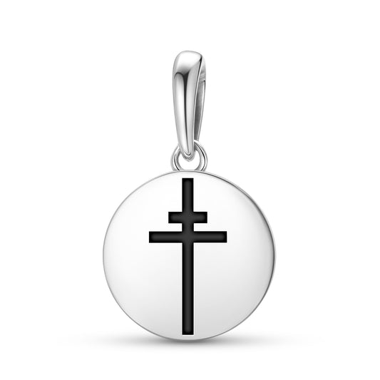 Patriarchal Cross Christianity Symbols Pendant Dangle Charm