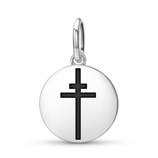 Patriarchal Cross Christianity Symbols Pendant Dangle Charm