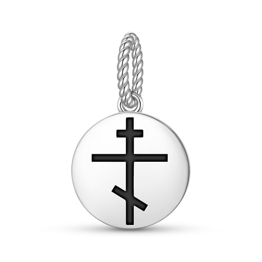 Orthodox cross Christianity Symbols Pendant Dangle Charm