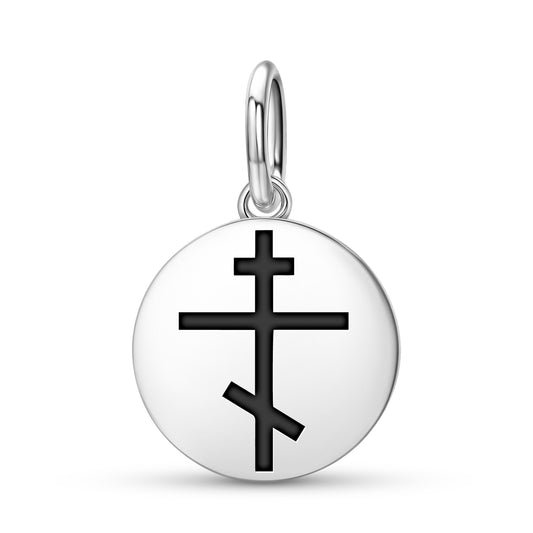 Orthodox cross Christianity Symbols Pendant Dangle Charm