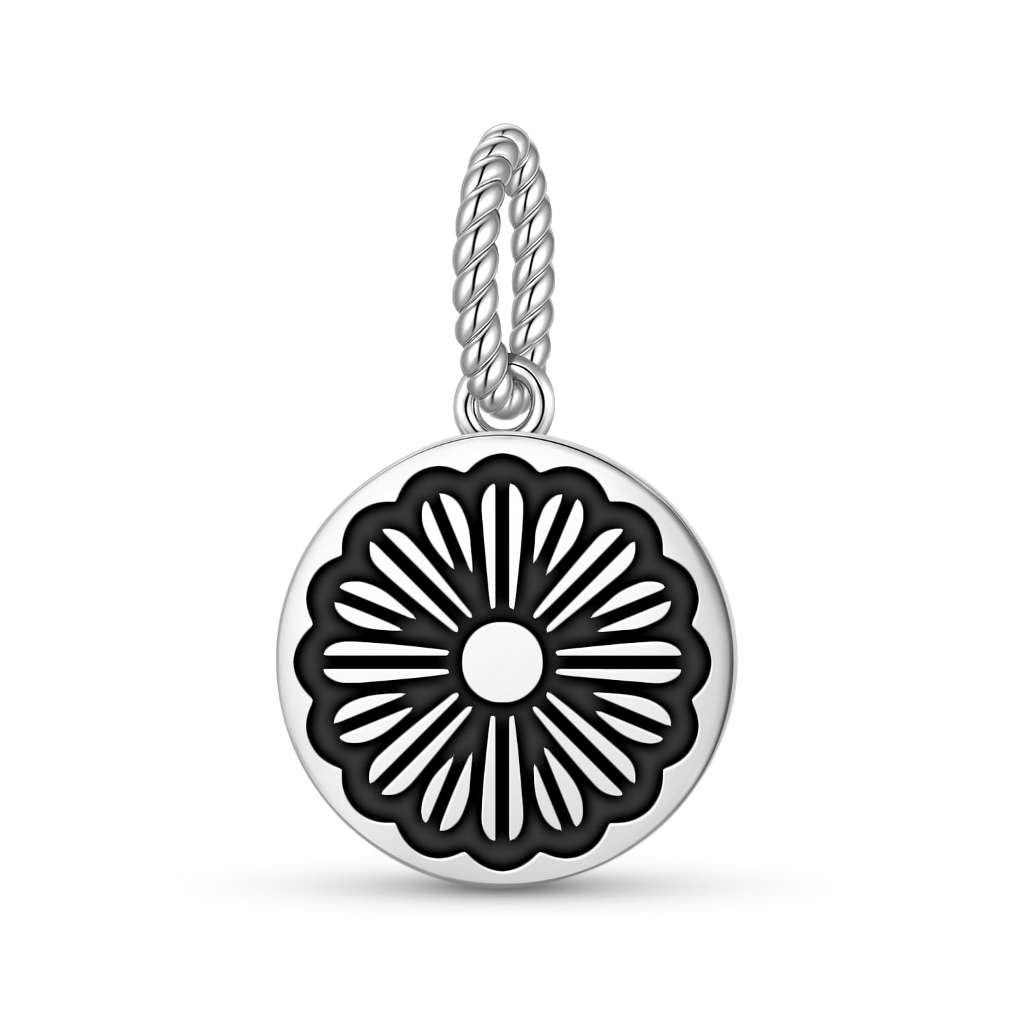 Daisy Flowers Symbols Pendant Dangle Charm