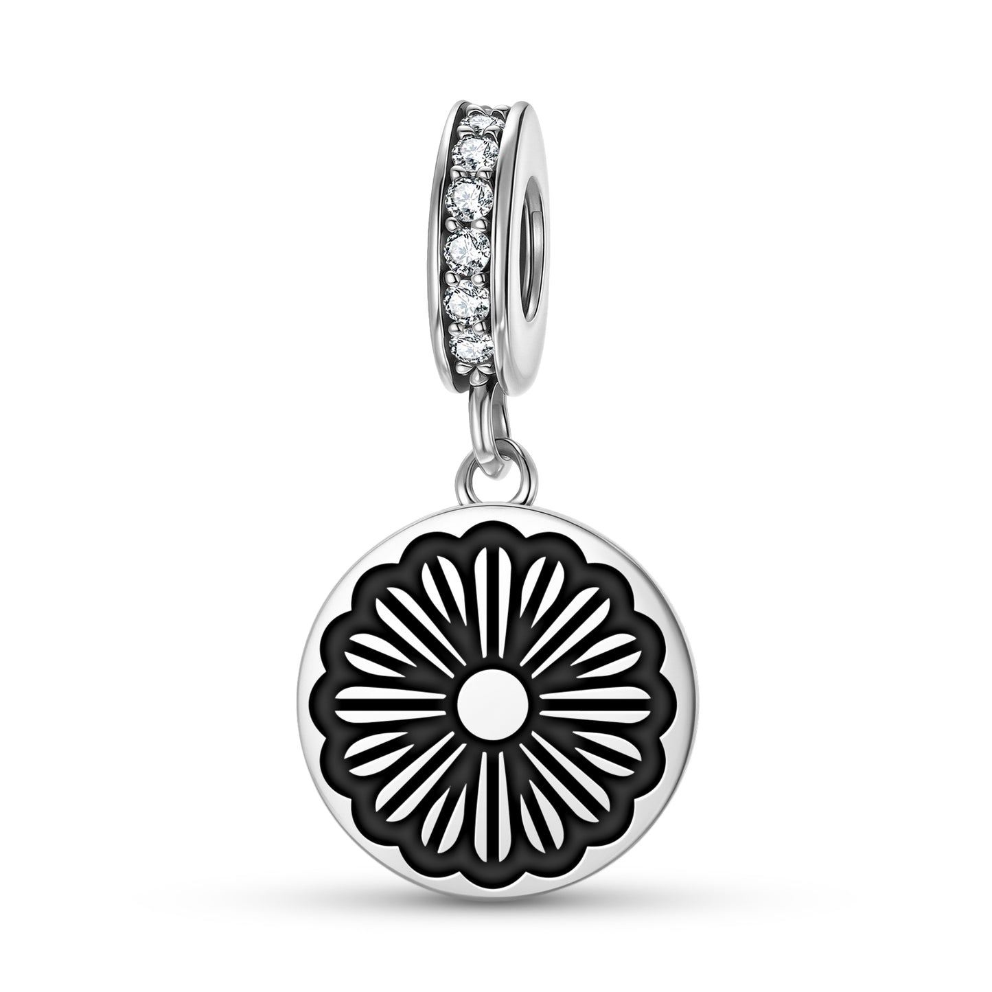 Daisy Flowers Symbols Pendant Dangle Charm