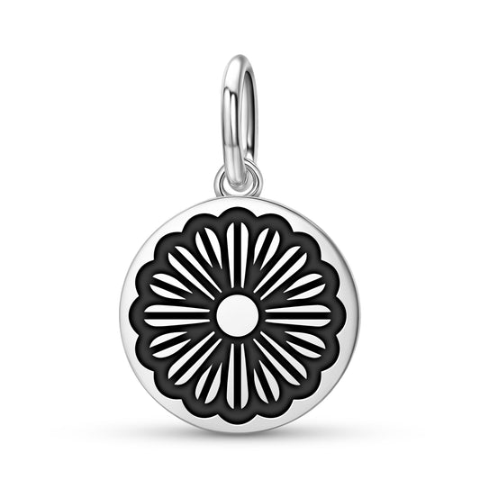 Daisy Flowers Symbols Pendant Dangle Charm